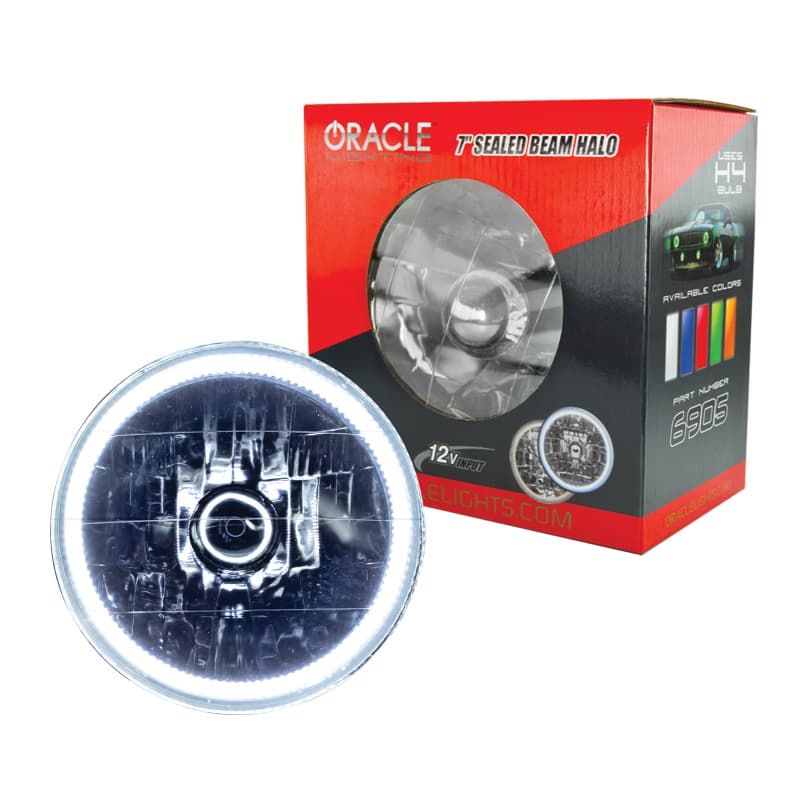 ORACLE Lighting Sealed-Beam Halo Headlight for Classic Cars with Brightest LEDs
