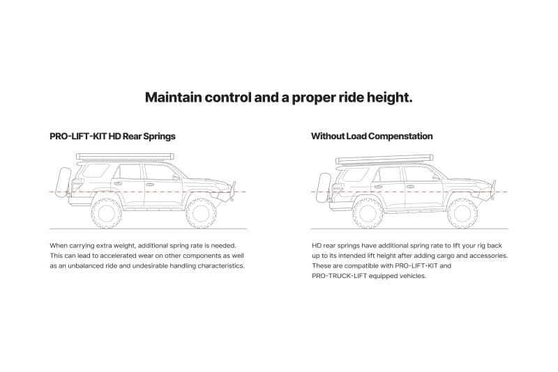 Eibach Pro-Truck Rear Lift Kit for 0-500lbs Load Height Adjustment - Image 5