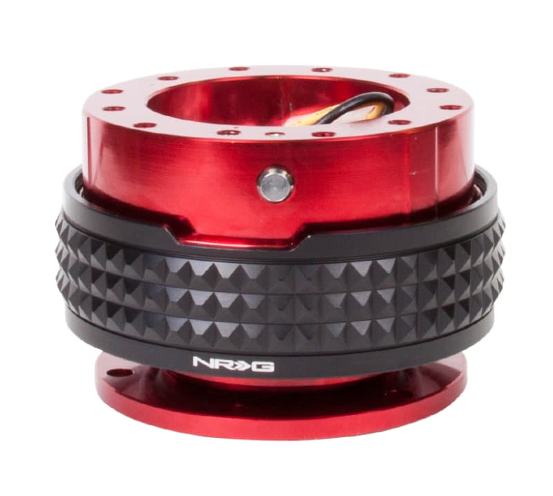 NRG Quick Release Kit for Universal Fitment Pyramid Edition Red Body Black Ring - Image 2