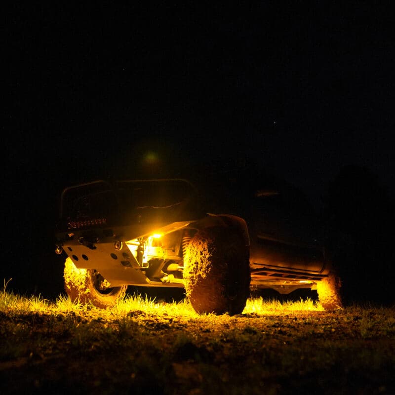 KC HiLiTES Cyclone V2 6-Light LED Rock Light Kit Universal Underbody - Image 4