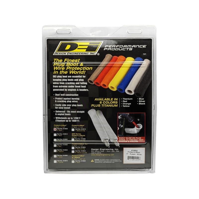 DEI Protect-A-Boot Spark Plug Boot Heat Shield 6" High Temp Glass Fiber - Image 3