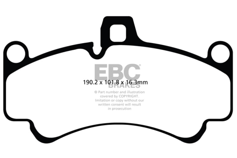 EBC Yellowstuff Brake Pad Set for Street and Track Driving High Performance