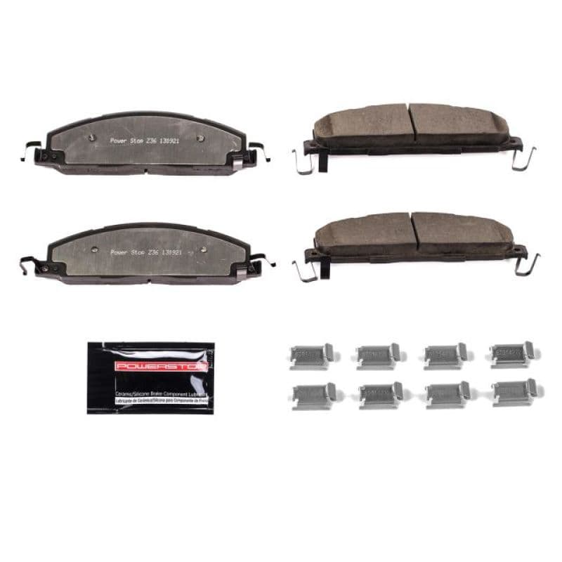PowerStop Z36 Ceramic Brake Pads for Trucks & SUVs Low-Dust Carbon-Fiber Comp...