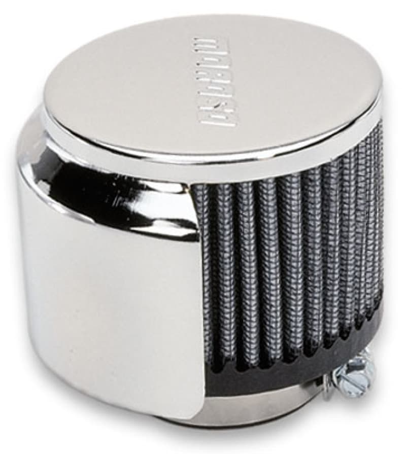 Moroso Filtered Valve Cover Breather Clamp-On Half Hood 1-3/8in ID