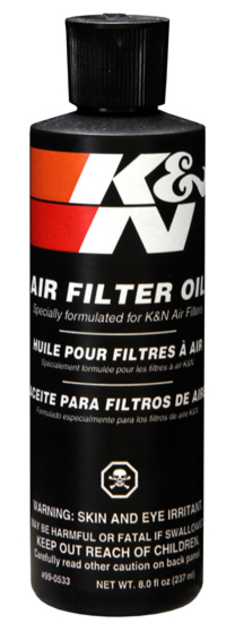 K&N Engineering Air Filter Oil 8oz Squeeze Bottle - Image 2