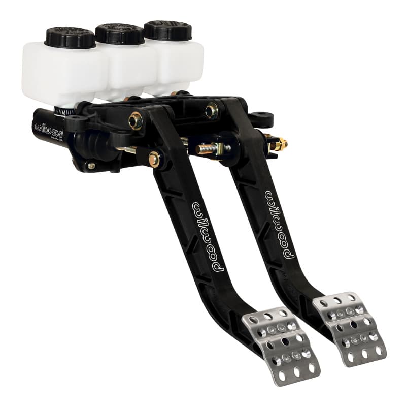 Wilwood Brake and Clutch Pedal Assembly with Aluminum Frame and Adjustable Pads - Image 2