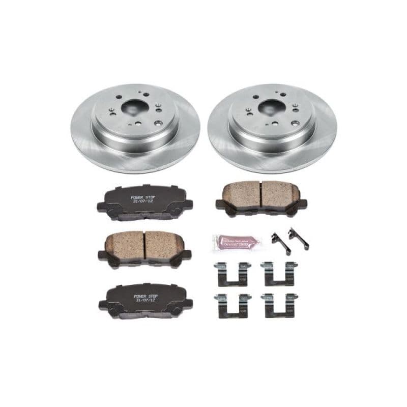 PowerStop Z17 Stock Replacement Brake Kit with Autospecialty Rotors and Ceram...