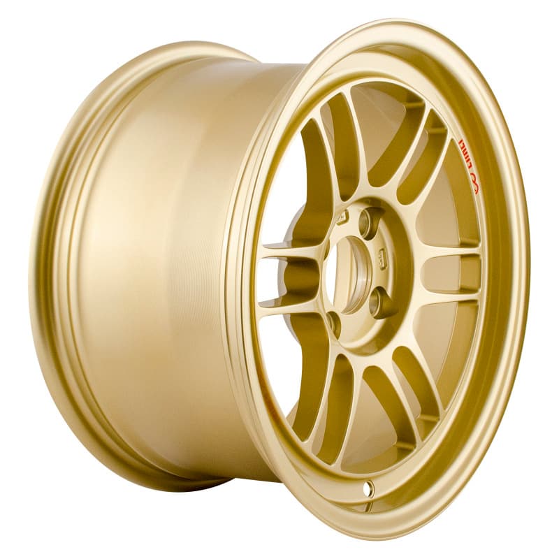 Enkei RPF1 15x8 4x100 28mm Offset 75mm Bore Gold Wheel - Image 2