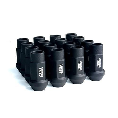 BLOX Racing Forged Lug Nuts 12x1.25mm Flat Black Set of 20