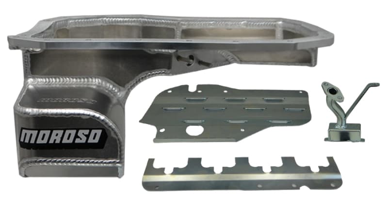 Moroso Oil Pan for Mitsubishi Evo 7/8/9 6.5qt Alum Road Race Baffled Wet Sump
