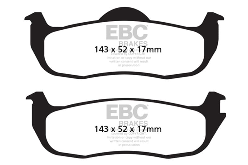 EBC Yellowstuff Brake Pad Set for Street and Track Driving High Performance - Image 2