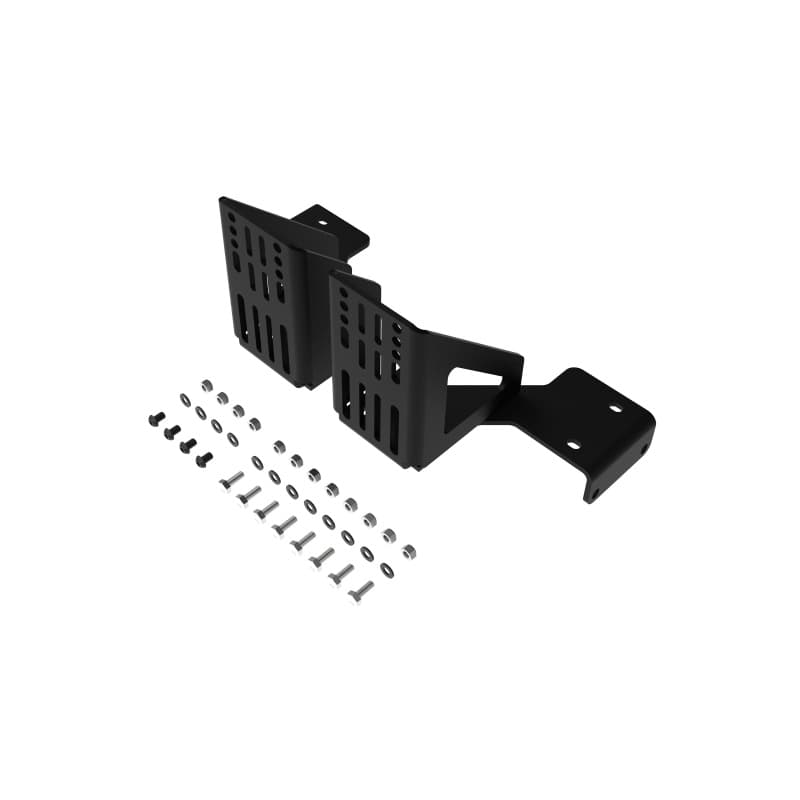 KC HiLiTES Awning Mounts for Platform One Roof Rack with Gusseted Universal S...