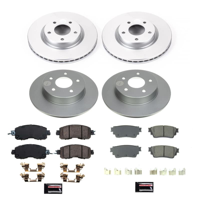 PowerStop Z17 Evolution Coated Rotor Brake Kit for Daily-Driven Vehicles