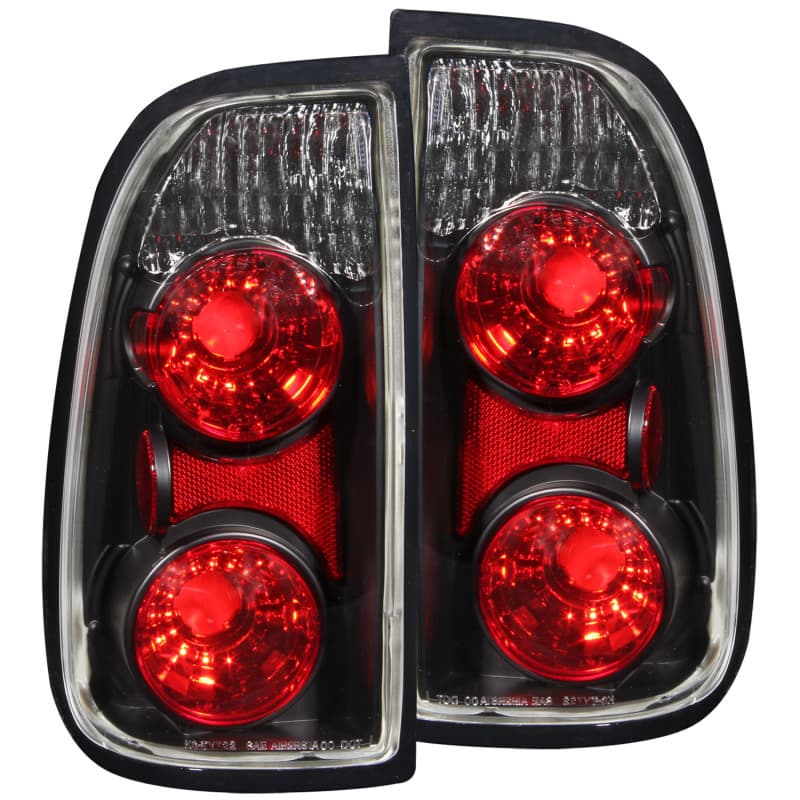 ANZO Tail Light Assembly for Regular & Access Cab Models Clear Lens Black Hou...