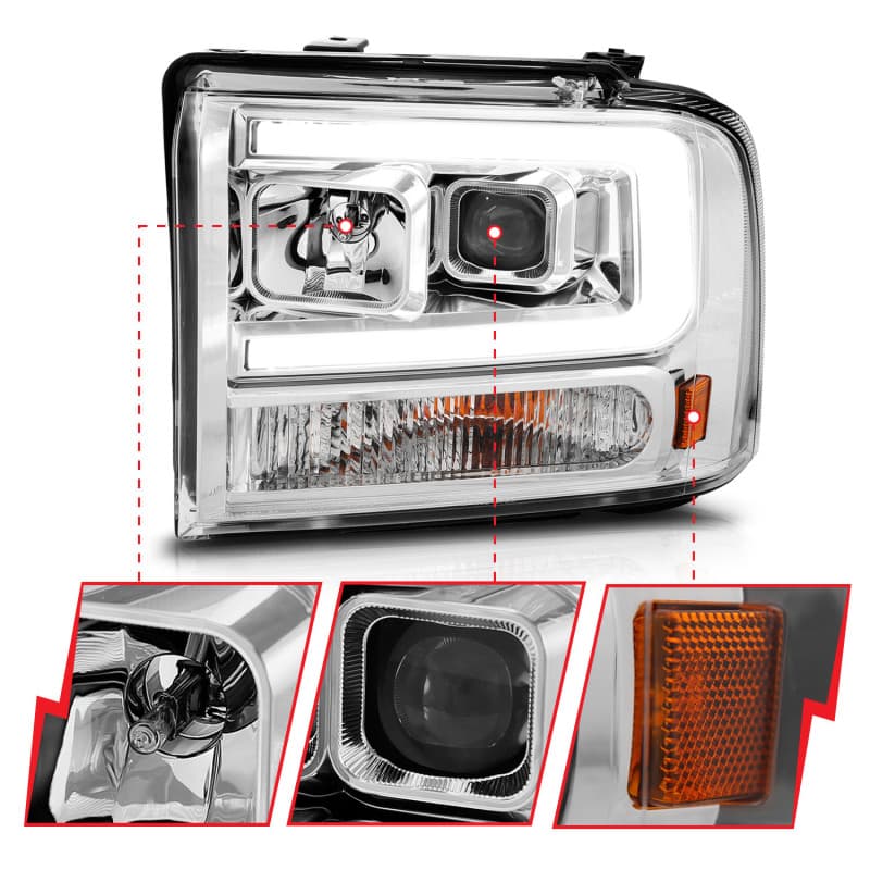 ANZO LED Projector Headlights for Chevy C6 High Output Replacement - Image 4