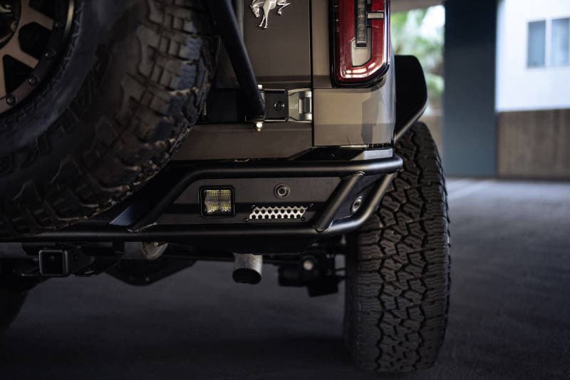 DV8 Offroad Rear Bumper for 6th Gen Bronco Low-Profile Steel Tube & Plate - Image 4