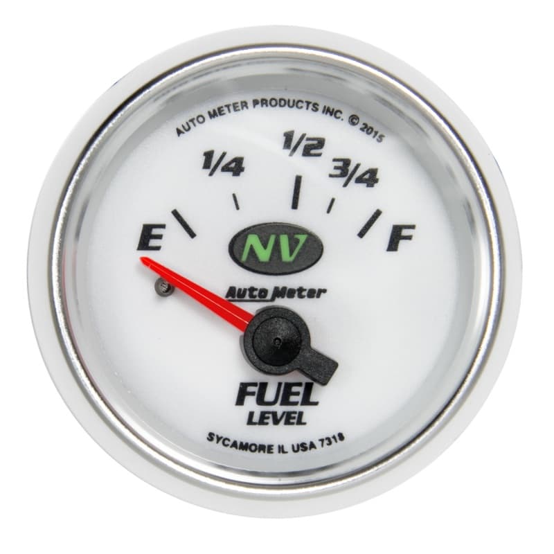 AutoMeter NV Fuel Gauge for Multiple Vehicles 5 Resistance Range Options