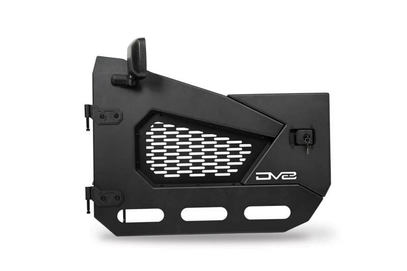 DV8 Offroad Half Doors for Jeep with Removable Black Mesh Molle Panel