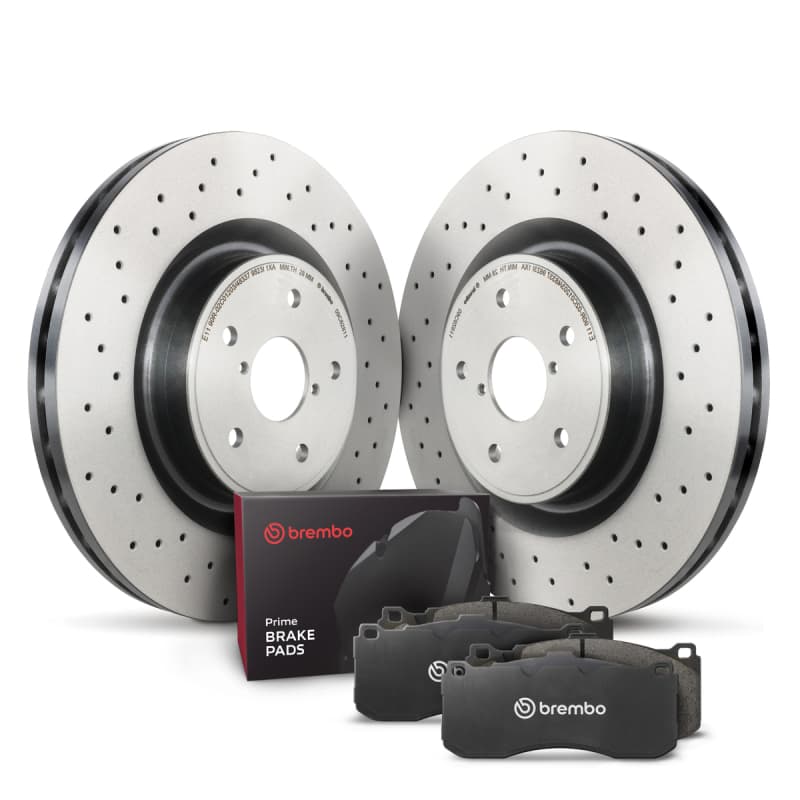 Brembo OE Brake Rotors UV Coated OE Equivalent with Hardware