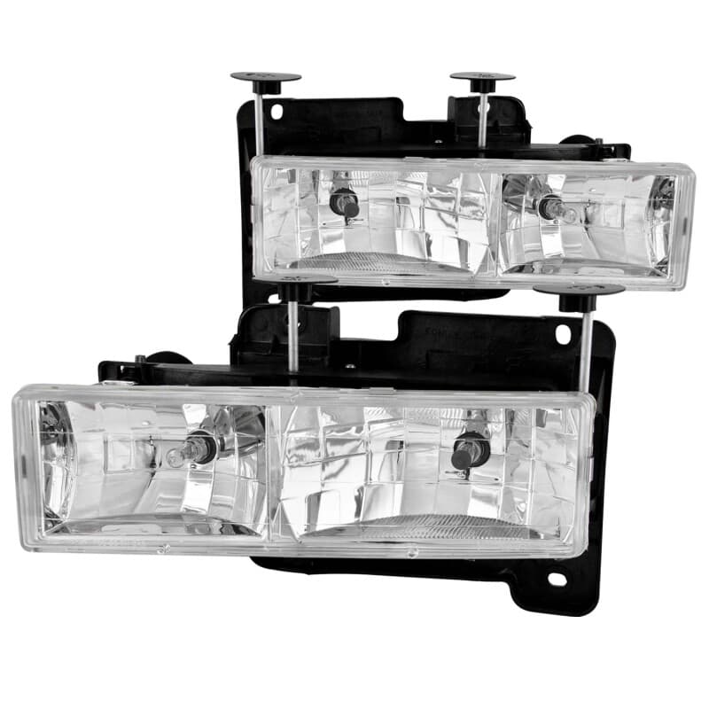 ANZO Crystal Headlights for Chevy C6 Clear Lens Replacement - Image 2