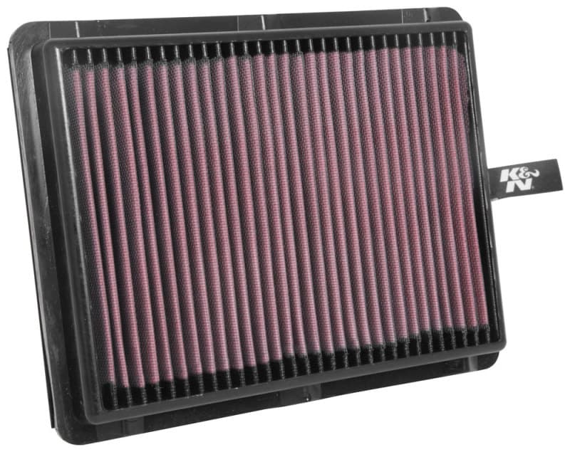 K&N Engineering Drop-In Air Filter Washable Reusable High-Flow for Multiple V...