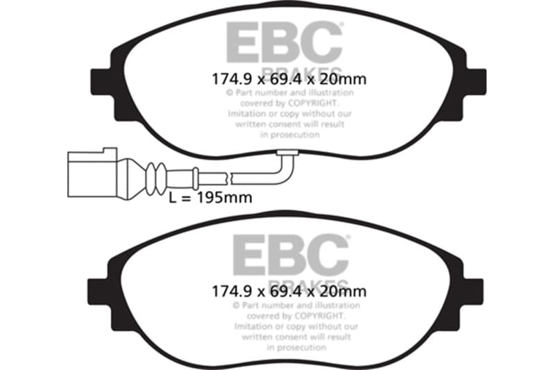 EBC Bluestuff NDX Brake Pad Set High Friction Sport & Race Material - Image 4