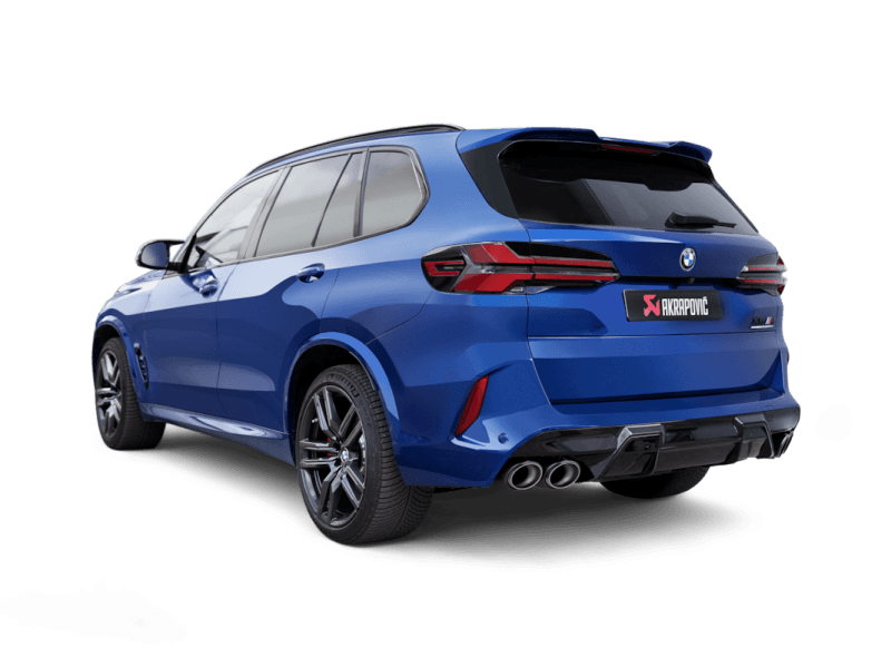 Akrapovic Slip-On Line for 2024+ BMW X5M/X6M Titanium w/ Carbon Fiber Tips - Image 2