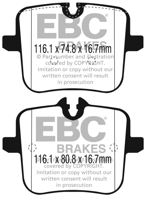 EBC Bluestuff NDX Brake Pad Set High Friction Sport and Race Material - Image 4