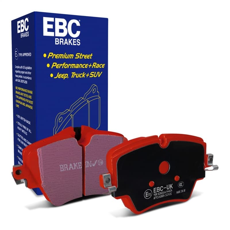 EBC Redstuff Brake Pad Set for Chevy C6 Low Dust Synthetic Fiber Ceramic