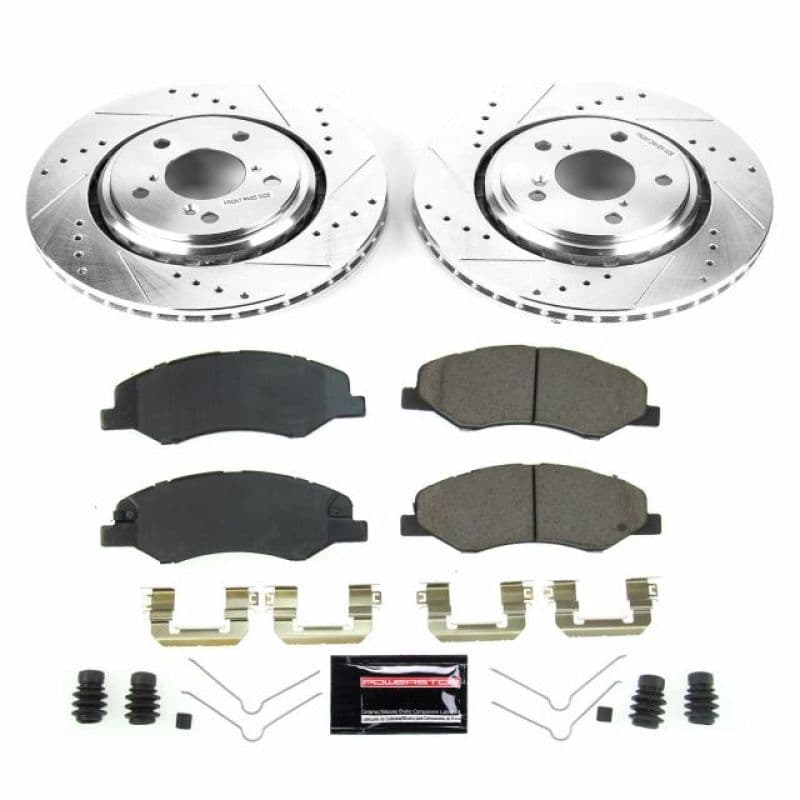 PowerStop Z23 Evolution Brake Kit for Daily Driver Carbon-Fiber Ceramic Pads
