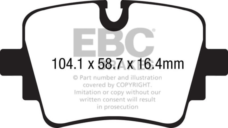 EBC Yellowstuff Brake Pad Set for Street and Track Driving High Performance