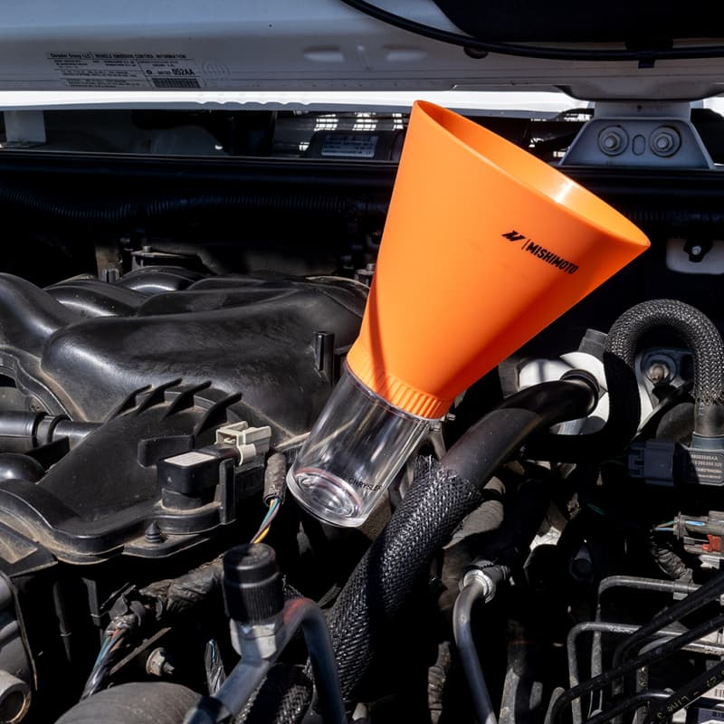 Mishimoto Direct Fit Oil Funnel Kit for Mopar with 150° Extended Adapter - Image 2