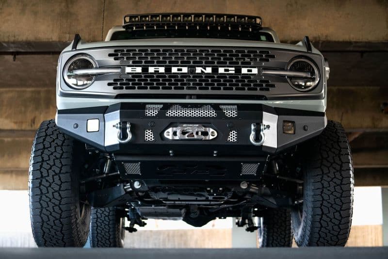 DV8 Offroad MTO Series Winch-Ready Front Bumper for 2021+ Ford Bronco Steel - Image 3