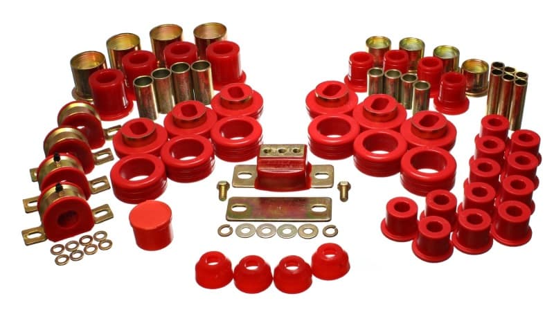 Energy Suspension Hyper-Flex Polyurethane Bushing Set Red - Image 2
