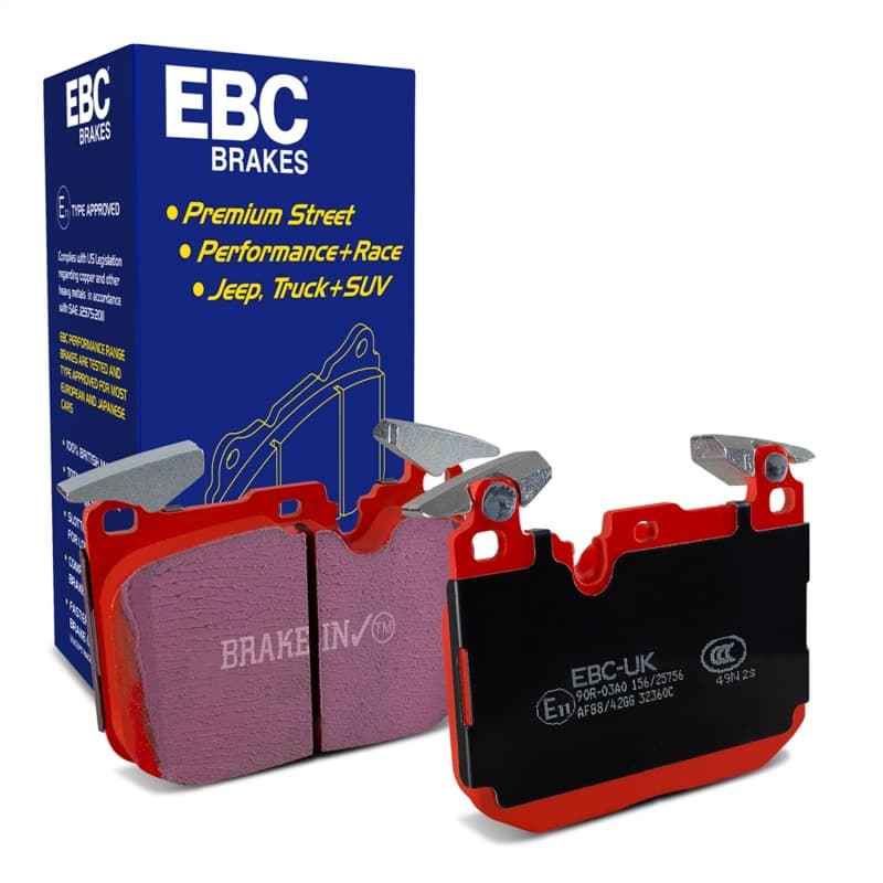 EBC Redstuff Brake Pad Set for High HP Imports Low Dust Ceramic Pads