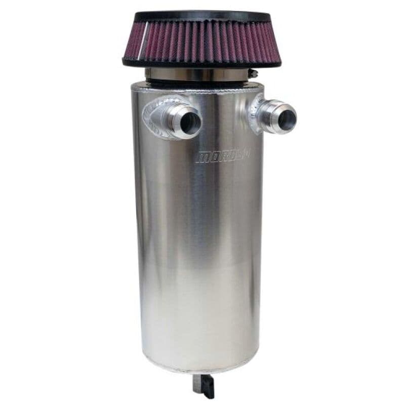 Moroso Catch Can for Chevy C6 6in Diameter Dual -16AN Aluminum Breather Tank