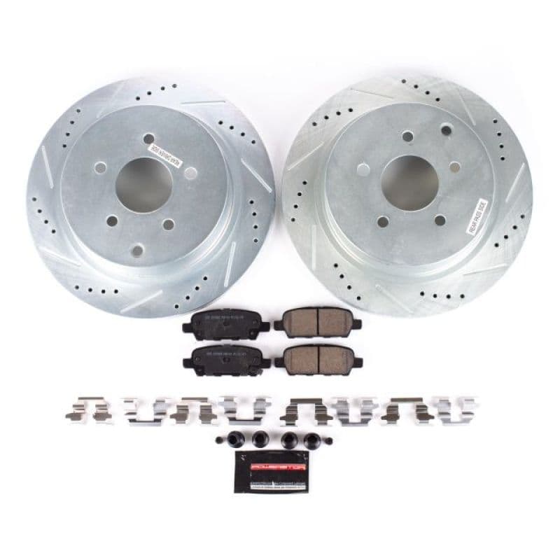 PowerStop Z23 Evolution Sport Brake Kit for Daily Driver with Carbon-Fiber Ce...