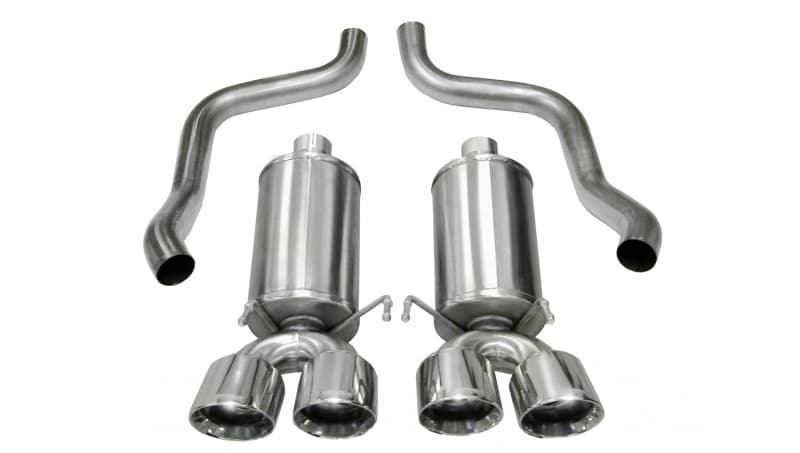 CORSA Performance Axle-Back Exhaust for Chevy C6 with Reflective Sound Cancel...