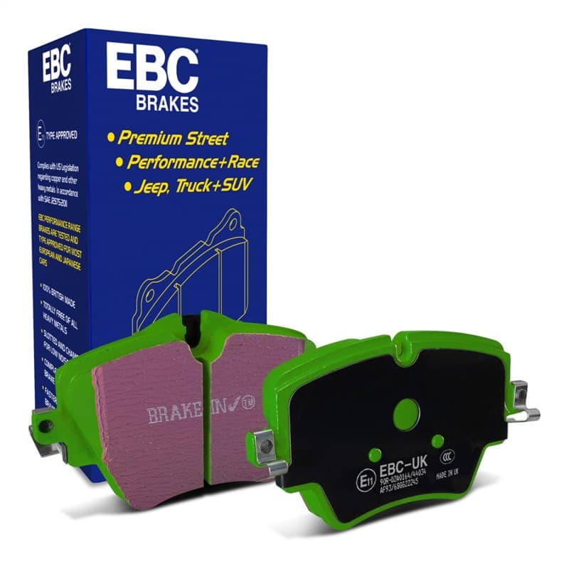 EBC Greenstuff Brake Pad Set for Street Driving High Initial Effect Up to 600°C - Image 2