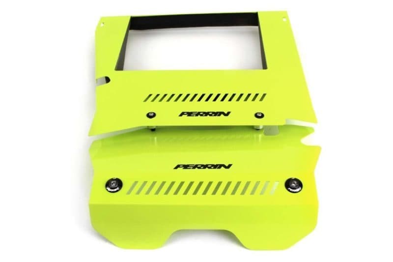 Perrin Performance Engine Cover Kit for 15-21 Subaru WRX Neon Yellow - Image 2