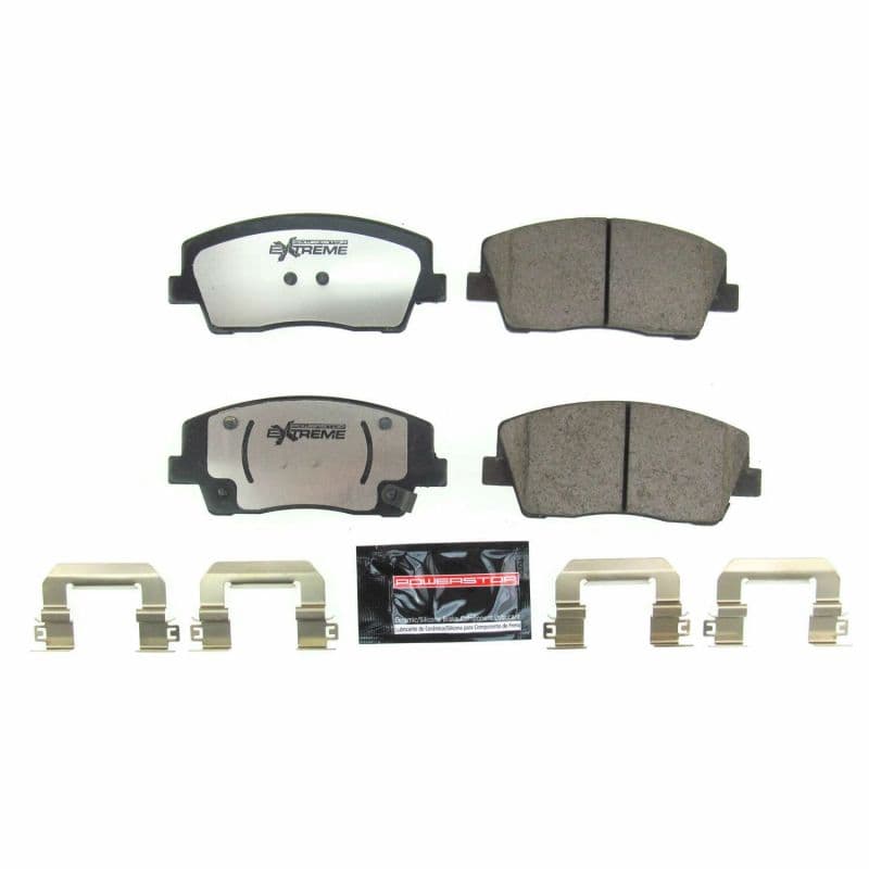 PowerStop Z26 Ceramic Brake Pads for Muscle Cars Low-Dust Carbon-Fiber Compound