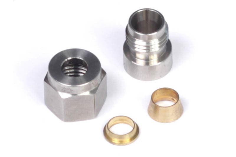 Haltech 1/4in Stainless Steel Weld-On Kit with Nut & Ferrule