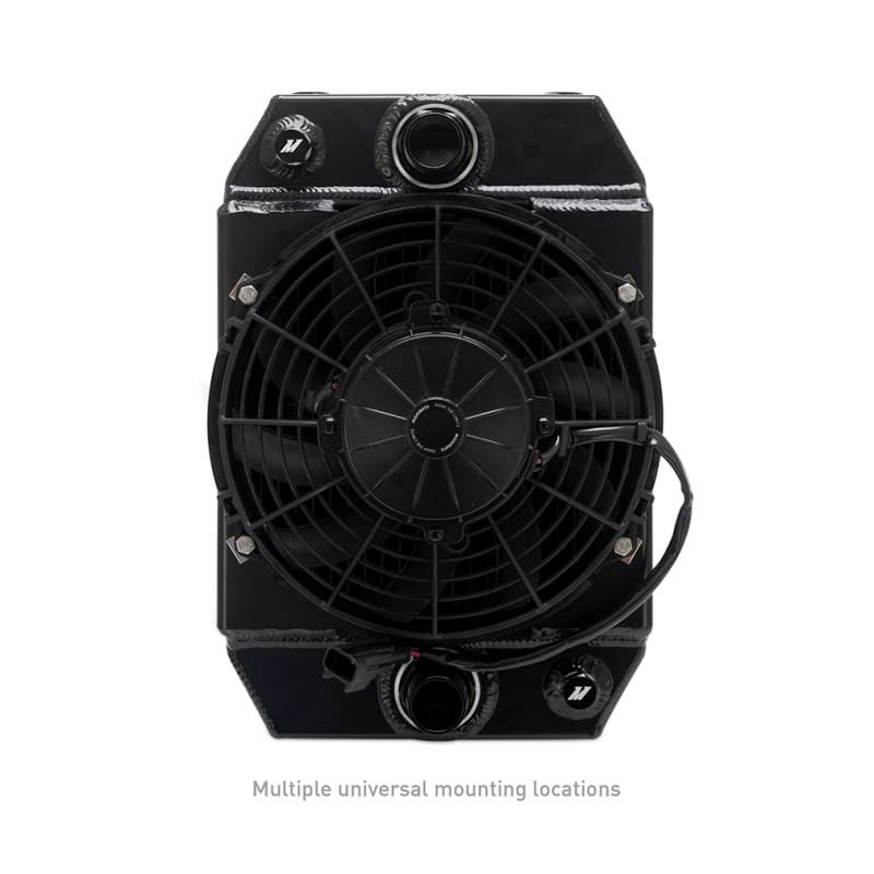 Mishimoto Aluminum Radiator for Drag Car Universal Fitment with Threaded Inle... - Image 3