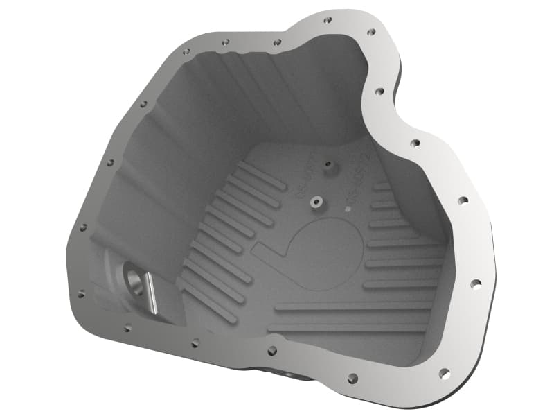 aFe Power Cast Aluminum Oil Pan Cover with Magnetic Drain Plug - Image 3