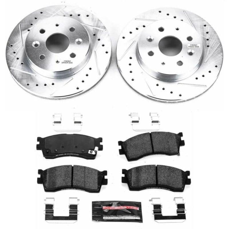 PowerStop Z23 Evolution Brake Kit for Daily Driver Carbon-Fiber Ceramic Pads
