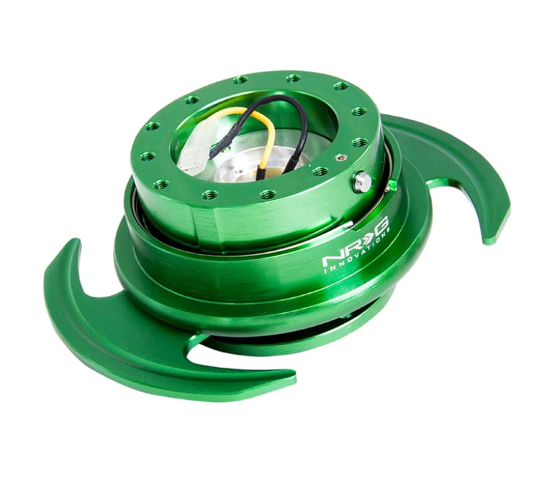 NRG Quick Release Kit Gen 3.0 Green Body Green Ring with Handles