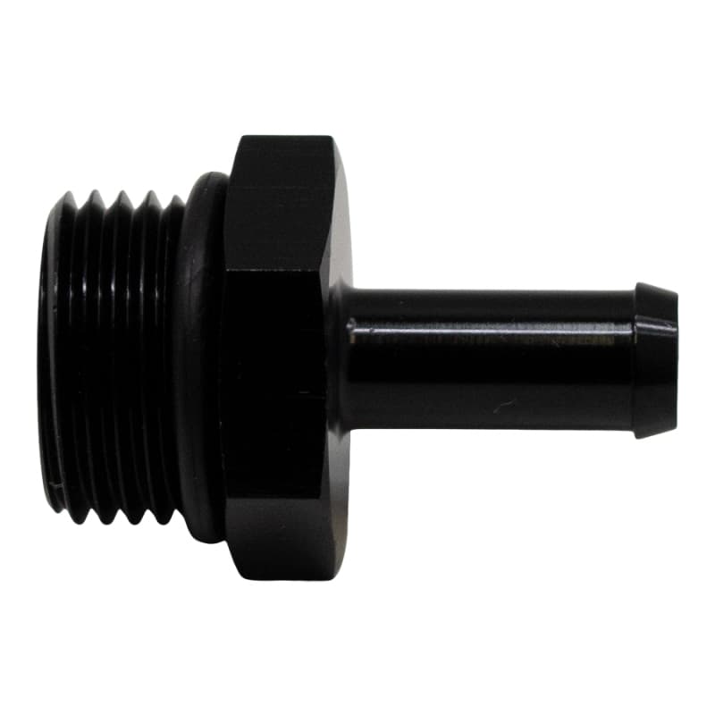 DeatschWerks 8AN ORB Male to 5/16in Hose Barb Adapter Anodized Matte Black