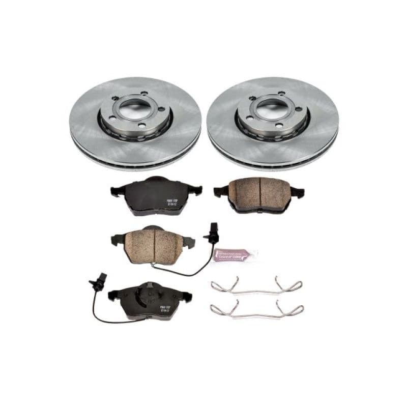 PowerStop Z17 Stock Replacement Brake Kit with Autospecialty Rotors and Ceram...