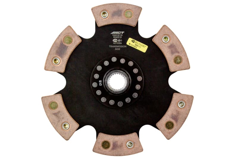 ACT 6-Pad Rigid Race Clutch Disc with Ceramic Friction Materials