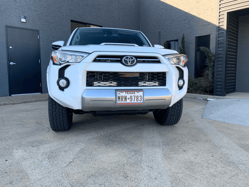 Cali Raised LED Grille Light Bar Kit for 14-24 Toyota 4Runner 32In Hidden Com...